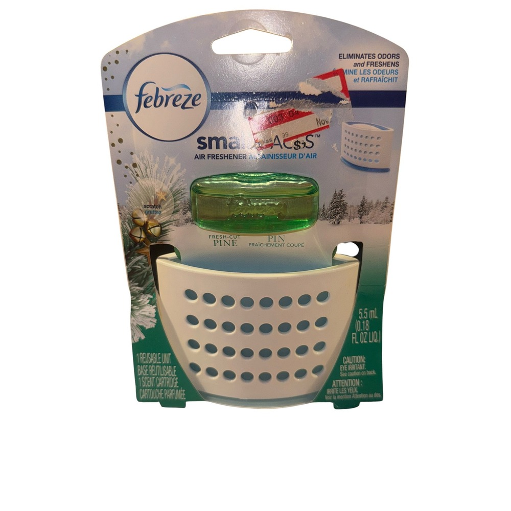 Febreze Small Spaces Air Freshener Starter Kit Fresh-Cut Pine Scent 5.5ml